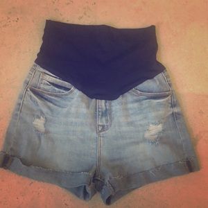 Pinkblush maternity jean shorts